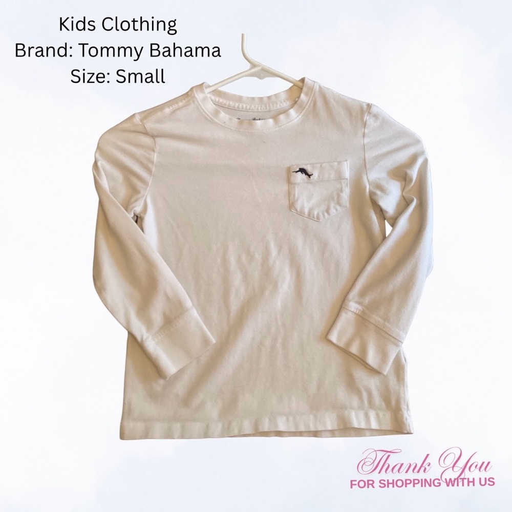 Tommy Bahama Kids Cream Long Sleeve Tee